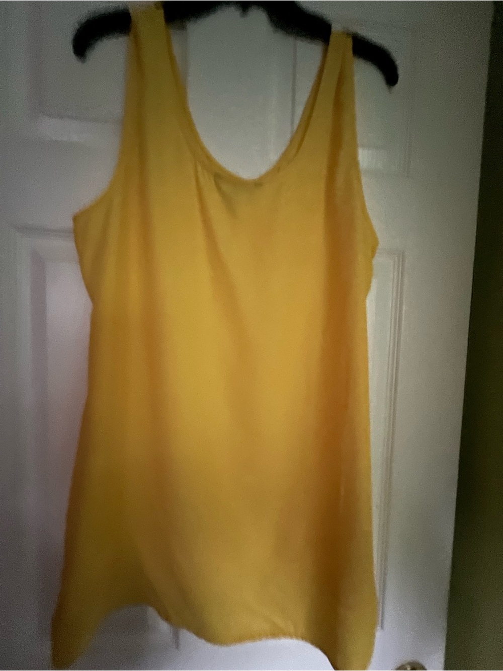 Banana Republic Bright Yellow Scoop Tank